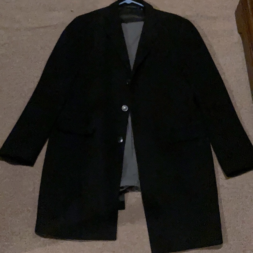 Black overcoat, Uniqlo, XL